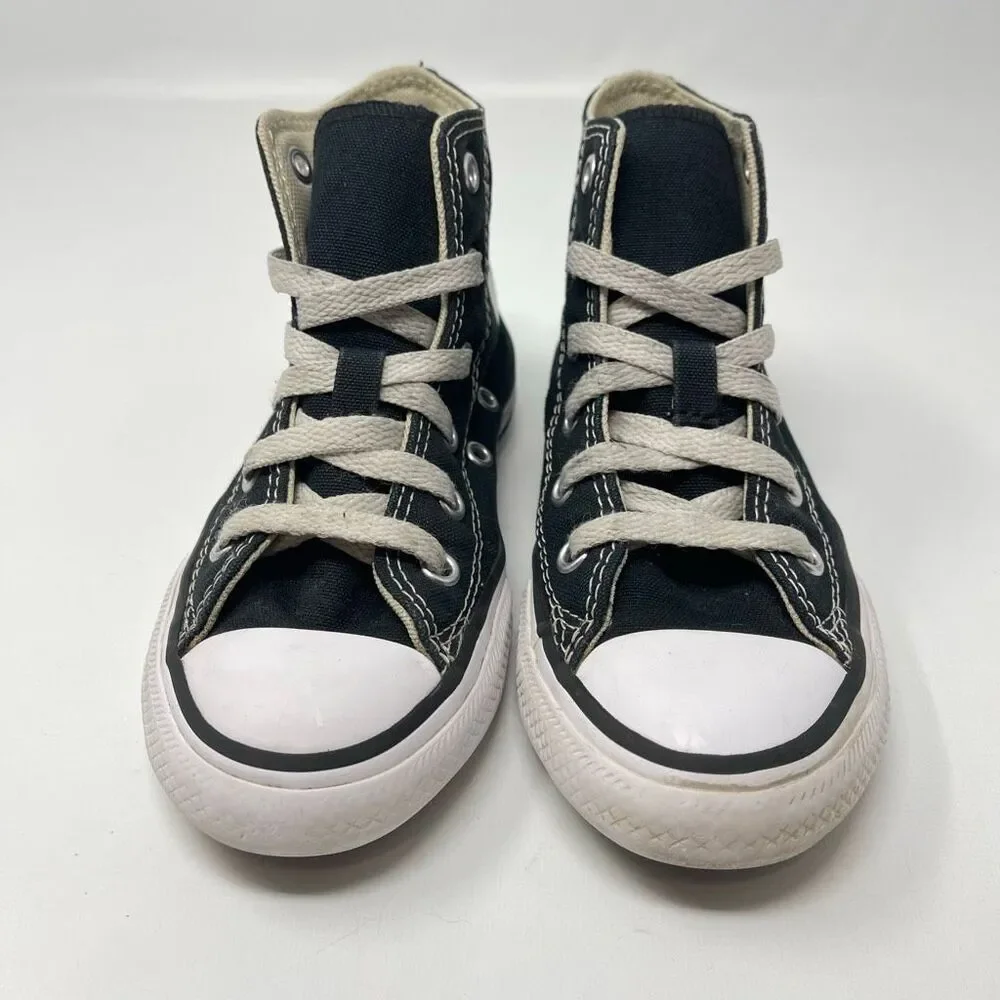 Converse Chuck Taylor All Star High Top Black White Sneakers 3j231 Youth size 12
